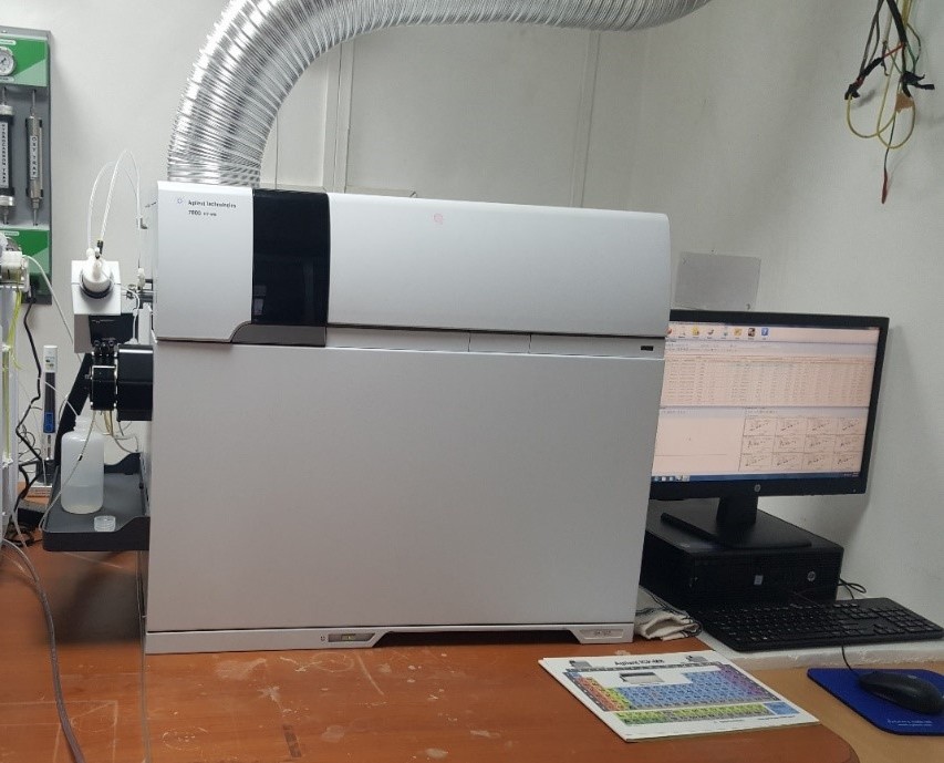 Inductively coupled plasma mass spectrometry (ICP-MS) Agilent -7800